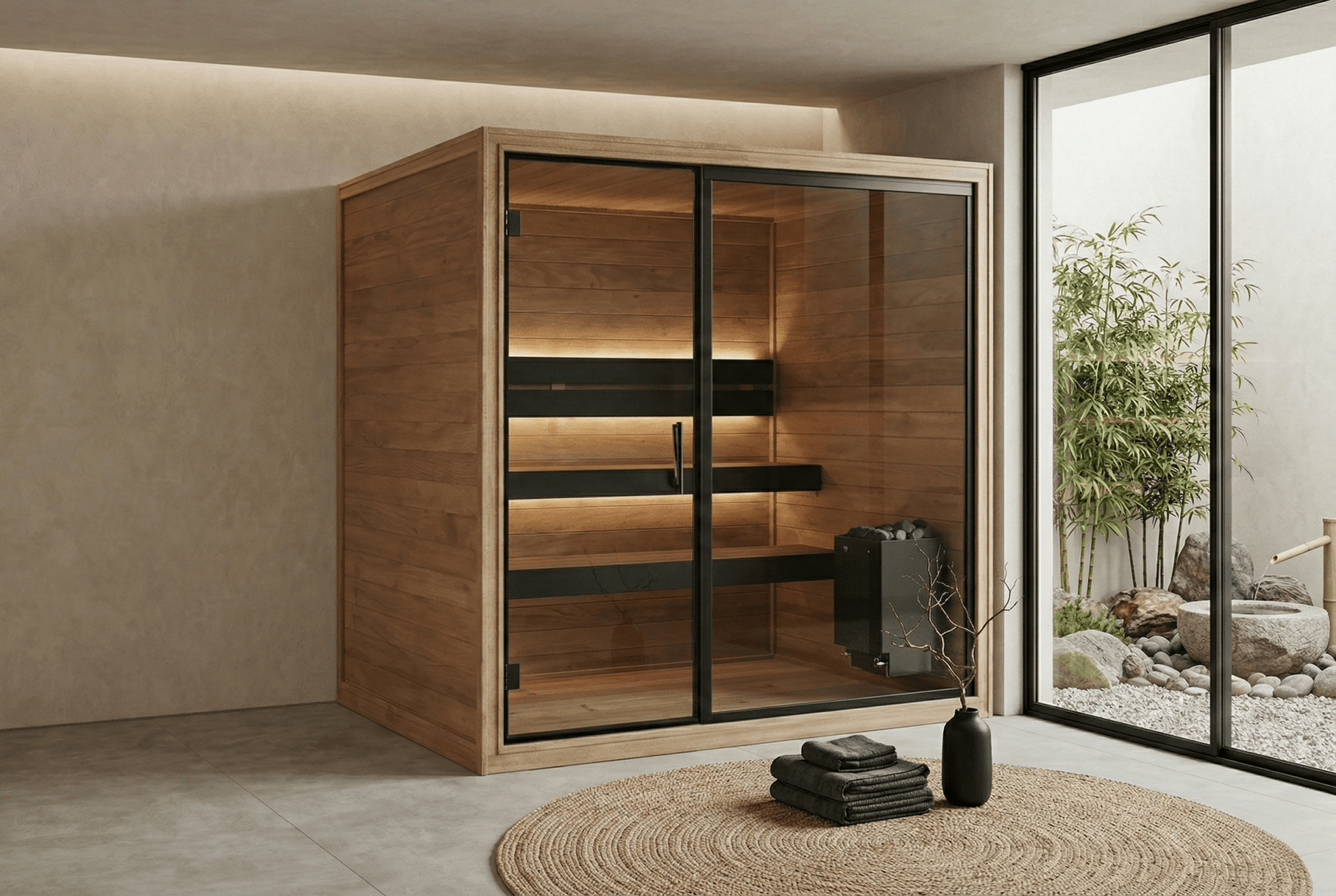Thermo Black 220 Indoor Sauna - Saunamo