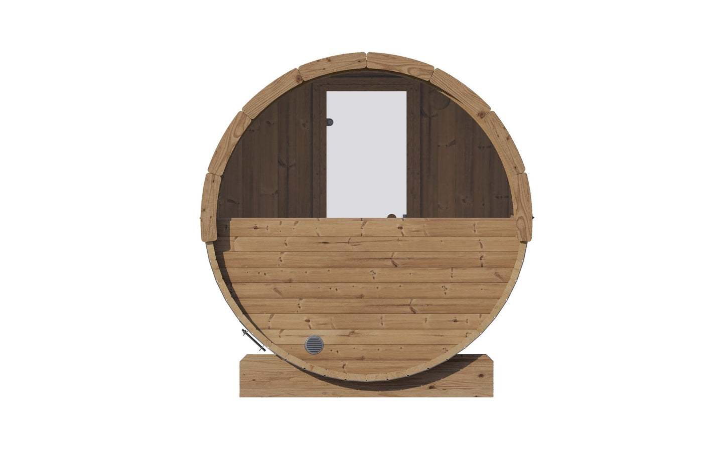 Sauna em forma de barril Saunamo Ergo com janela e porta