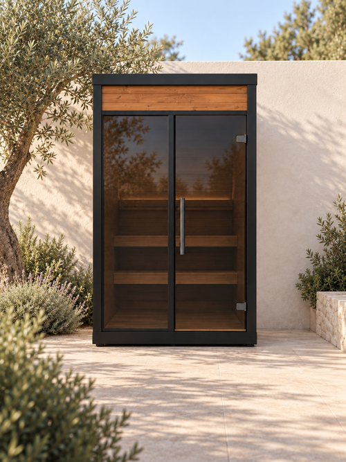 Usko XS num terraço de jardim mediterrânico — imagem de ambiente ilustrativa.